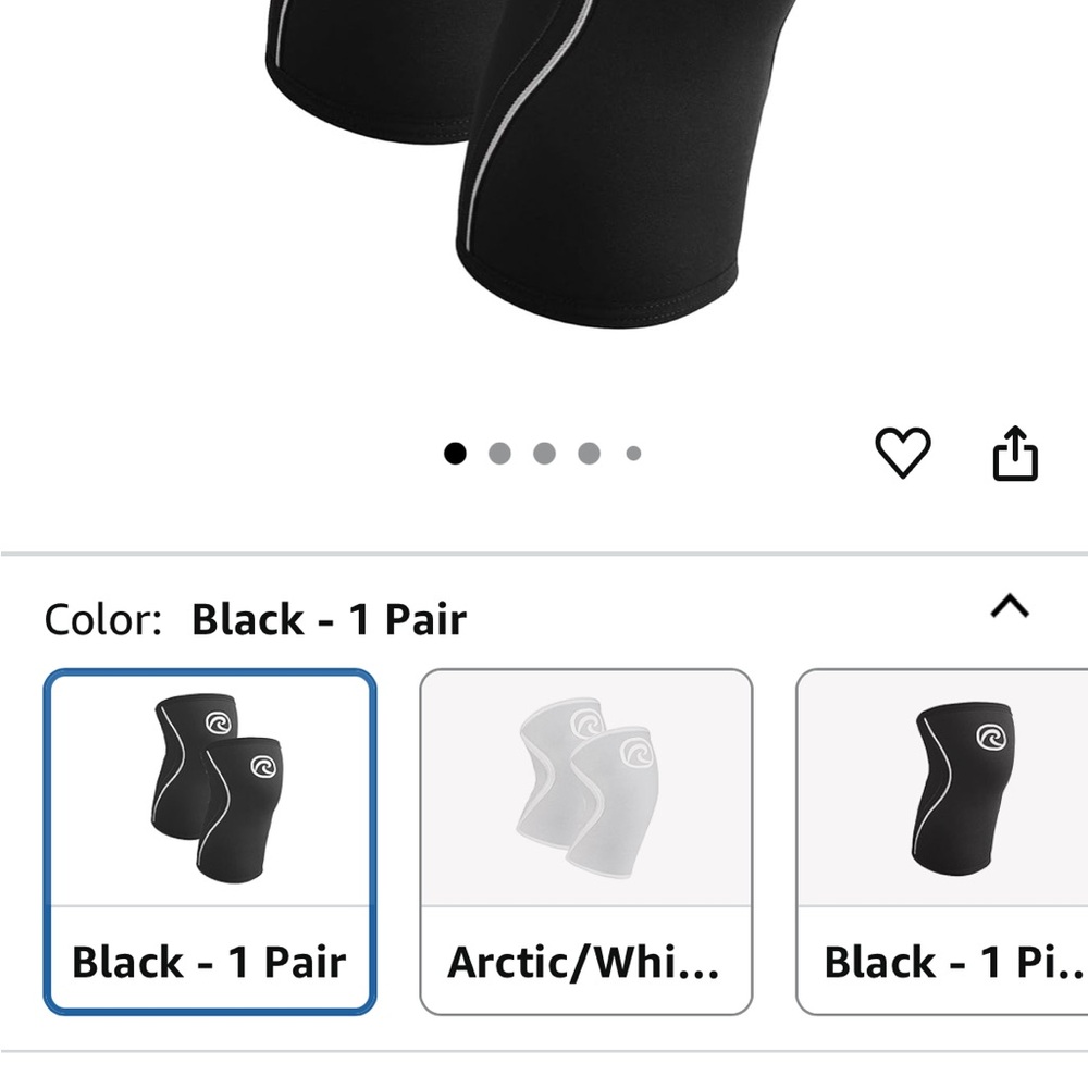 Black Knee Support - Picture 9 of 10